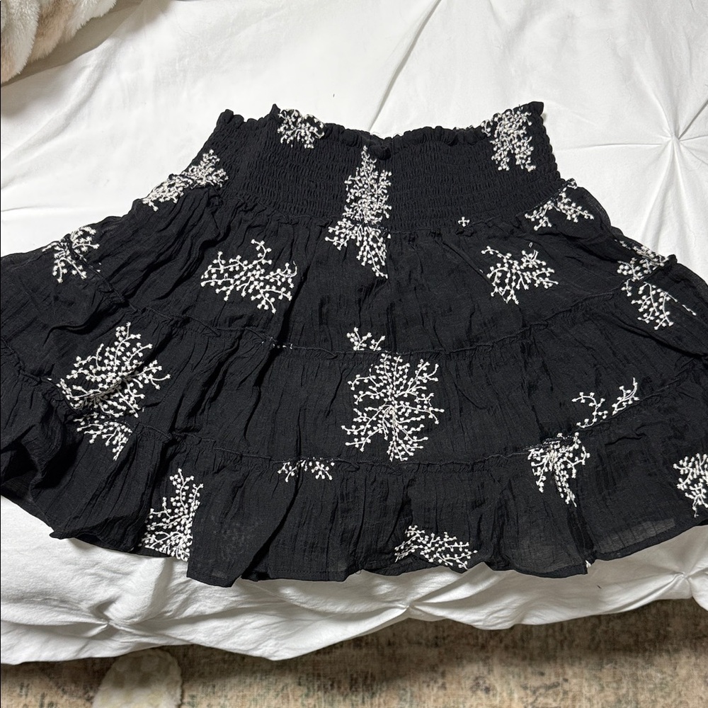 New Black Floral Women's Skort